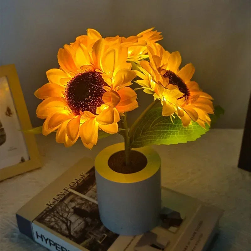 Ambient light lamp creating a cozy atmosphere in a living space