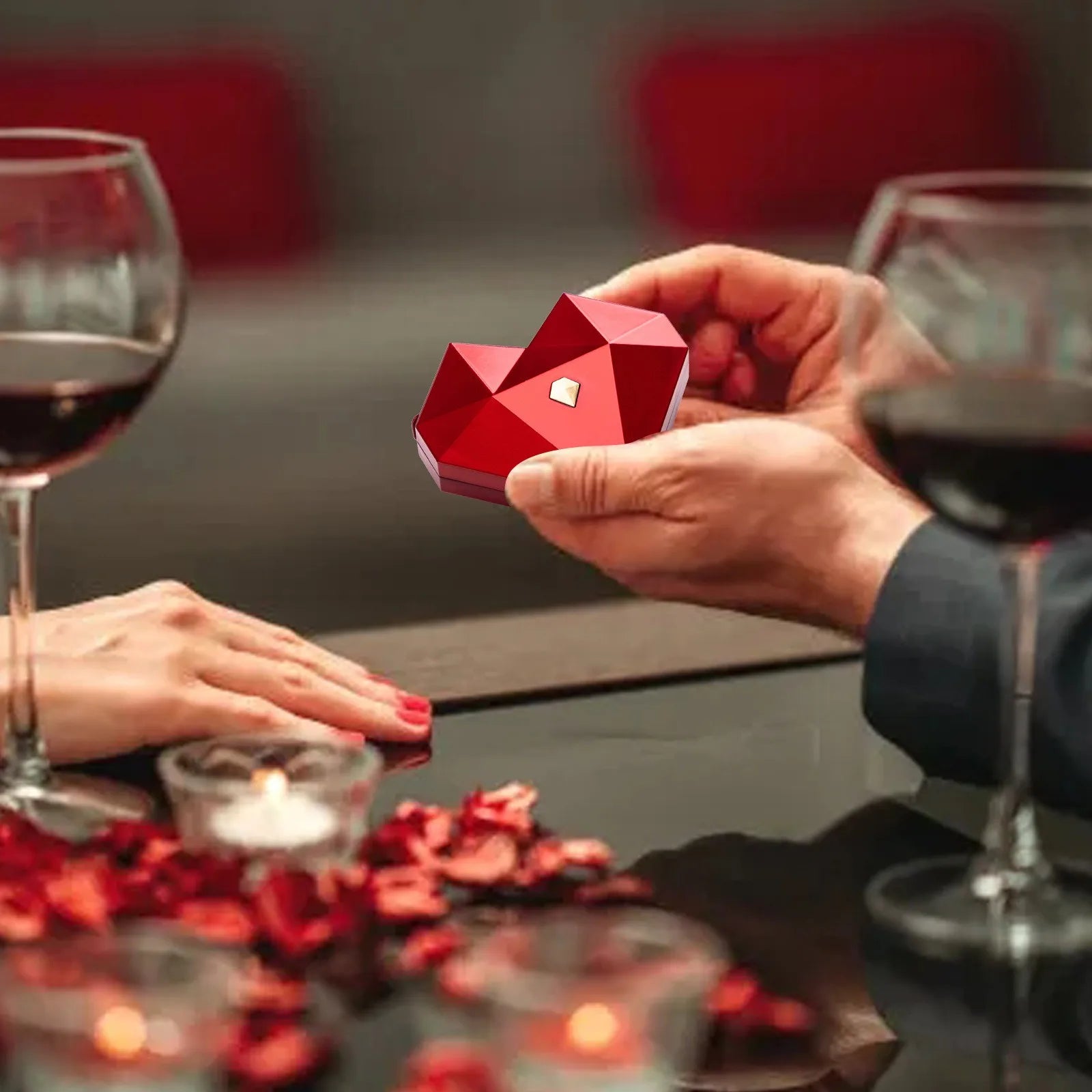 Romantic Heart Ring Box