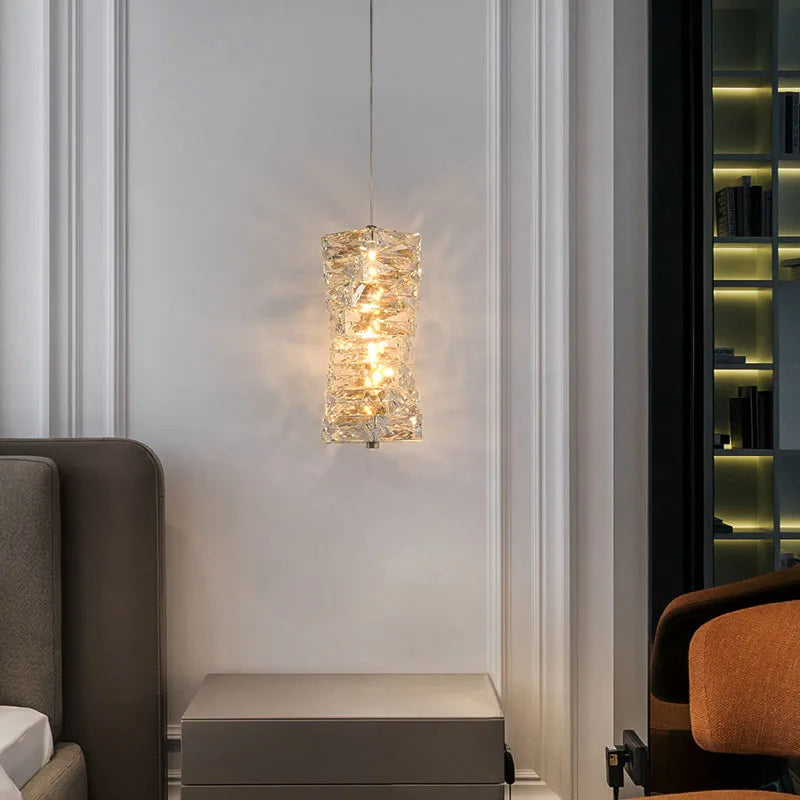 Up and down wall illumination effect from the crystal sconce