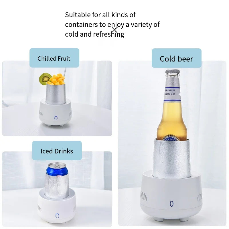 Compact and portable design of the beverage cooler