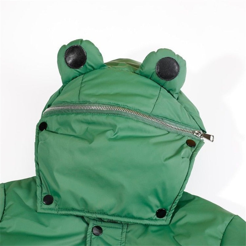 Size chart information for the Jumpy Frog Kids Winter Jacket