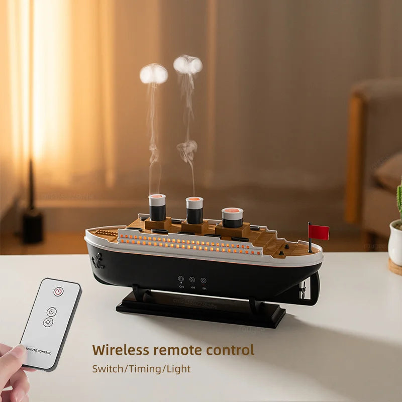 Lifestyle present vintage ferry humidifier with remote control
