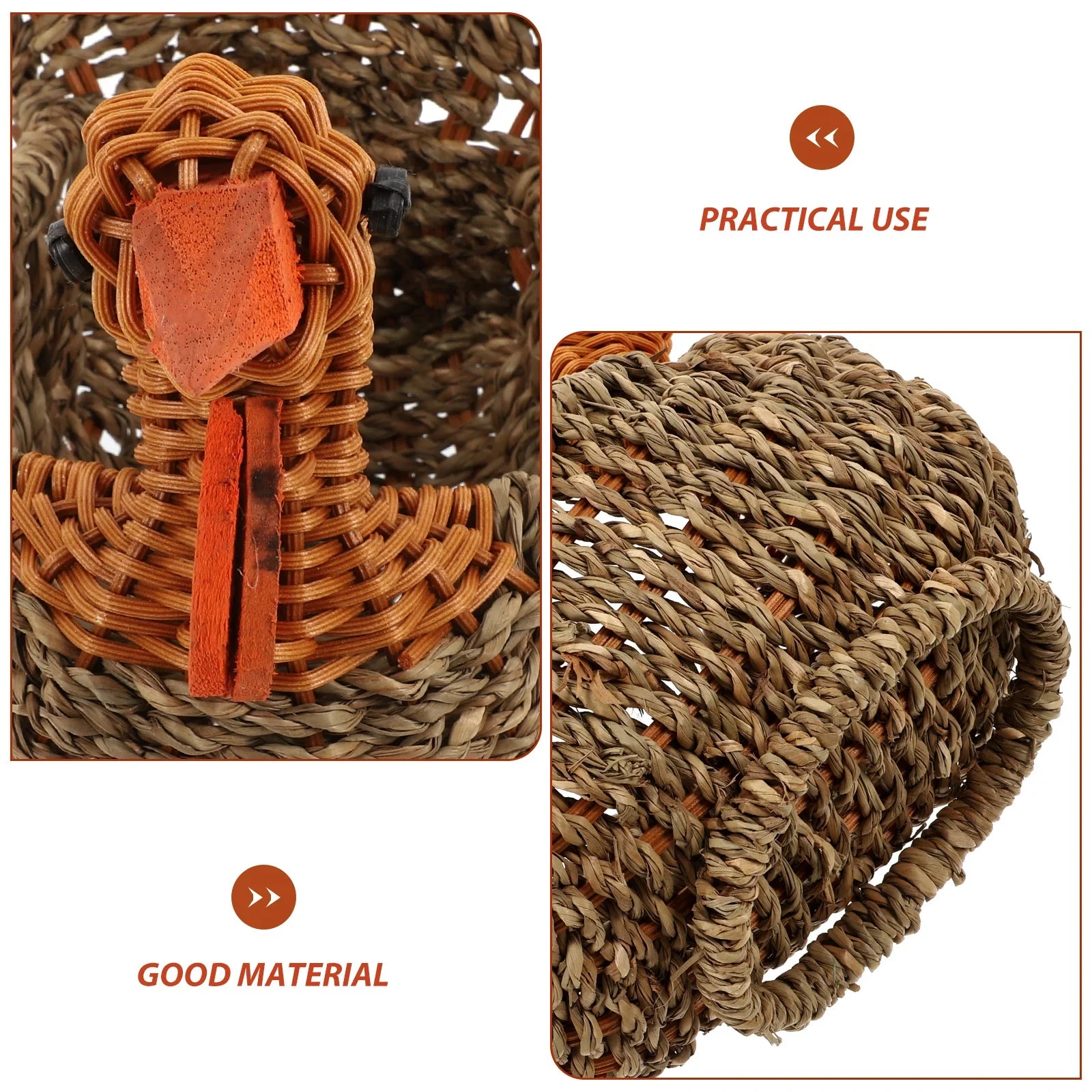 Lifestyle shot of the turkey basket in a cozy home setting with plants