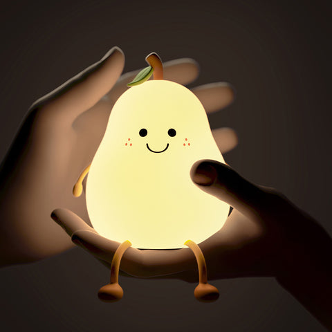 Another view of the Cute Pear Bedside Touch Night Lamp