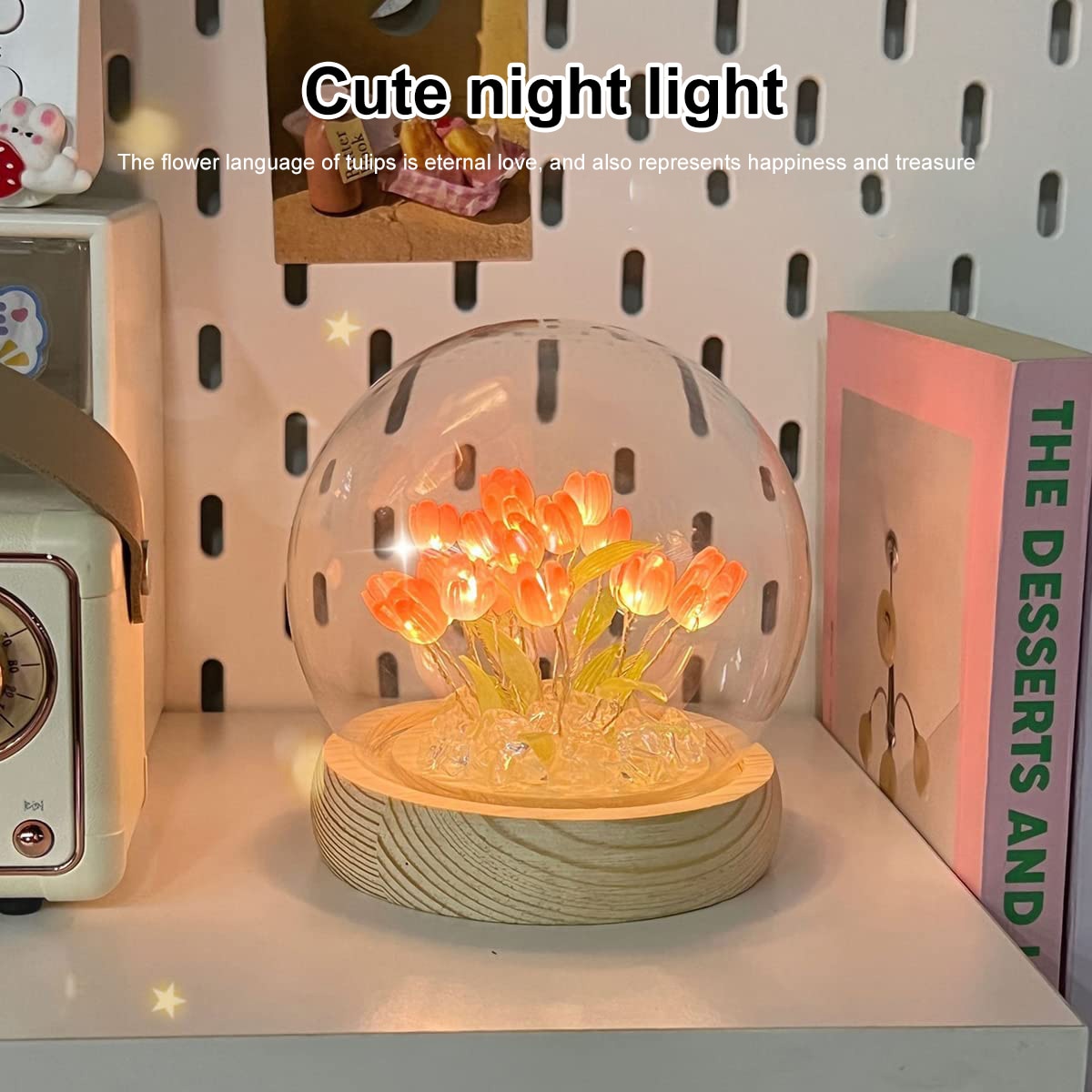The Shiny Tulip Handmade Night Lamp as a perfect gift idea