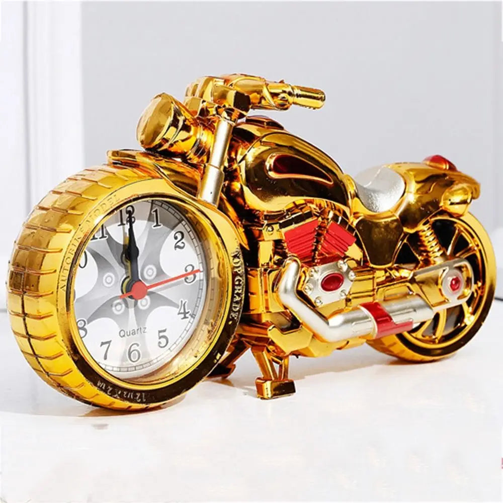 The vintage motorcycle clock displayed as a decorative home essential