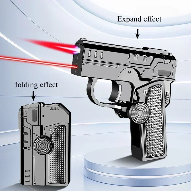 The foldable lighter in its compact form, easy to carry