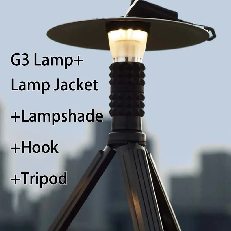 Glow Zero mini camping lantern used as an ambient table light