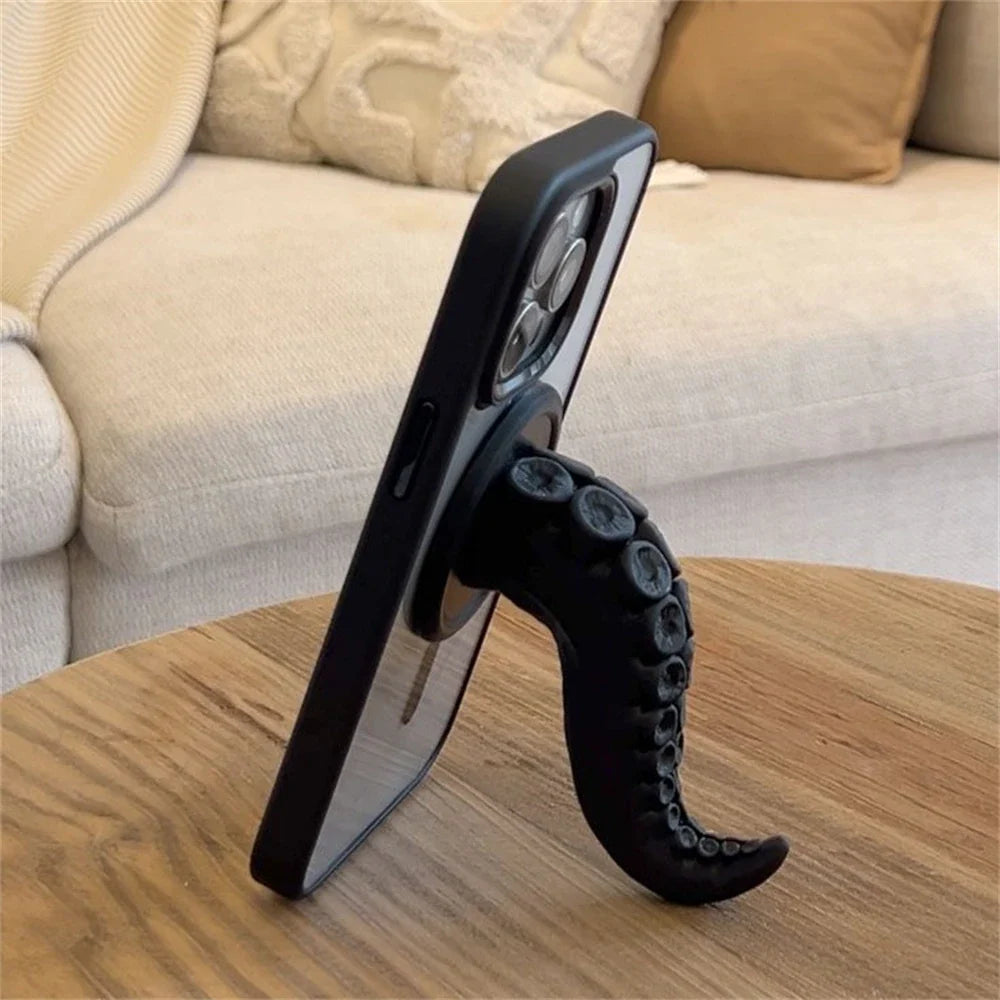 Different color options for the octopus tentacle phone holder