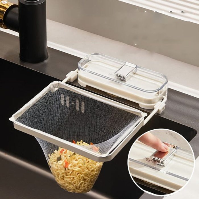 Vacuum-sealed sink caddy for scrubbers