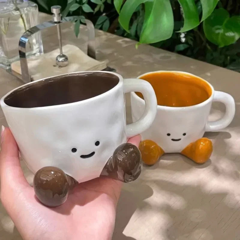 Multiple happy face mugs shown as creative home essentials