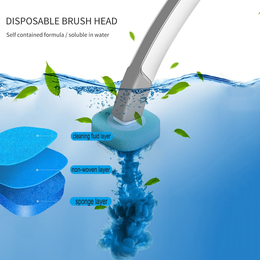 Dimensions and specifications of the toilet brush handle and caddy