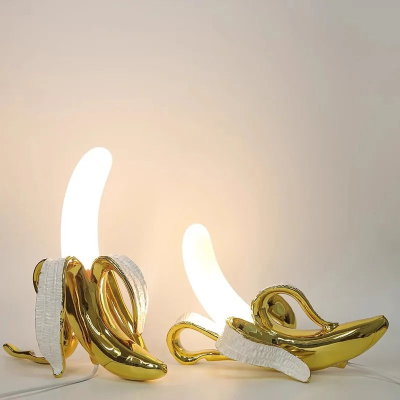 Sitting style of the modern art-inspired banana night light