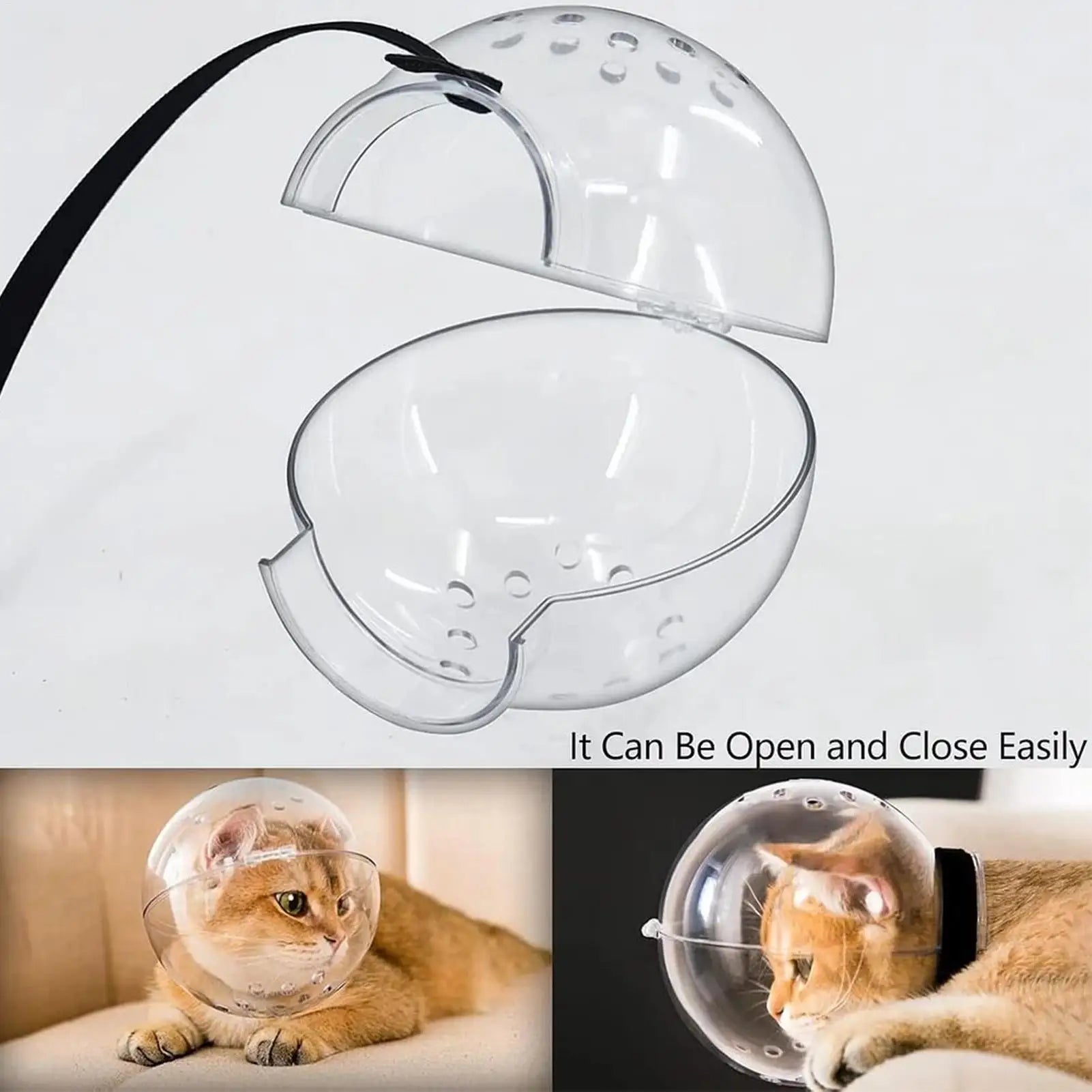 Close-up of the Bubble Cone helmet's secure and comfortable fit