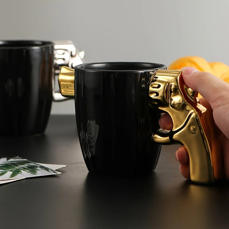 Revolver Grip Coffee Mug as a unique gift idea