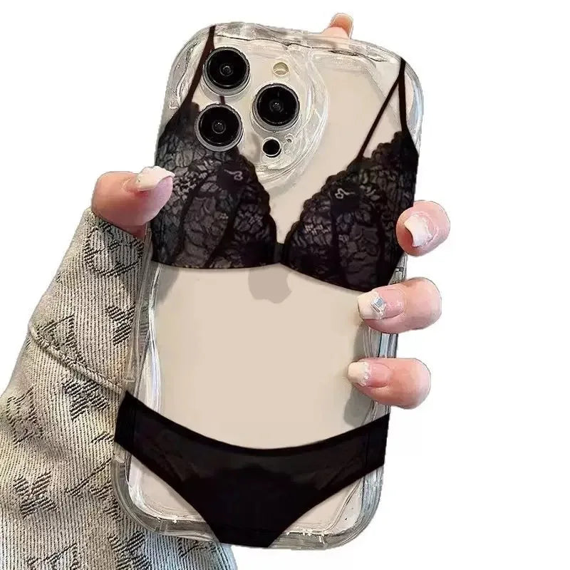 Holding the lightweight and flexible naughty underwear case