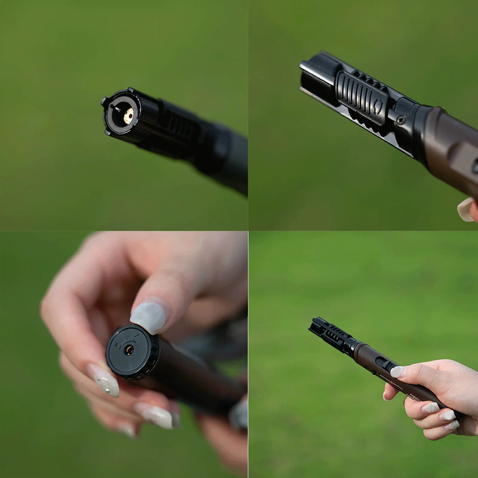 Product dimensions of the Military Style Outdoor Fire Starter Lighter.