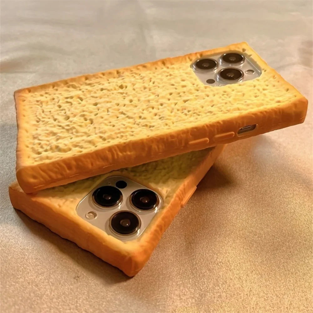 Toast Bread iPhone Case on a phone