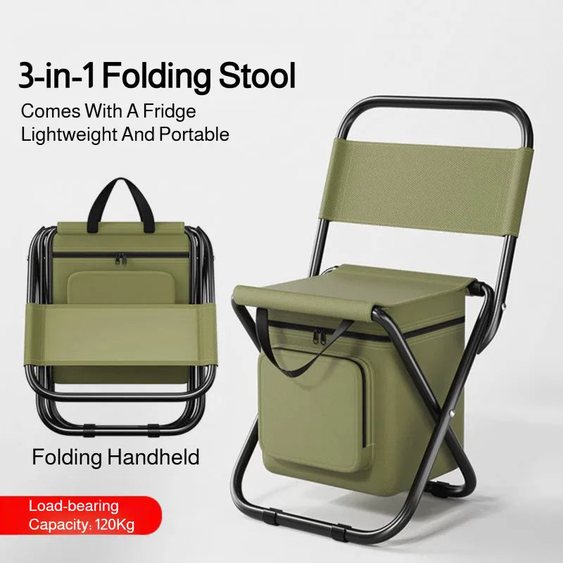 Unique gift idea for campers the portable stool with cooler