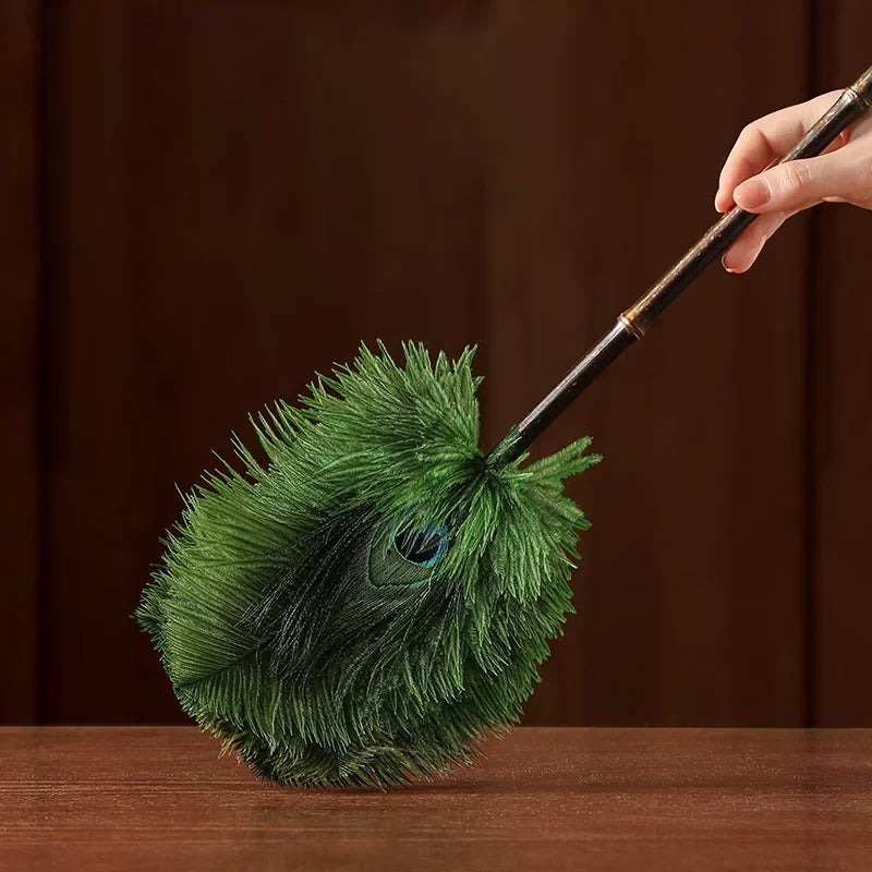 Unique gift idea for home decor lovers - the peacock feather duster