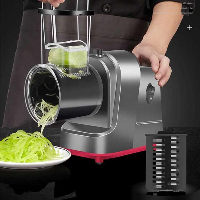 Automatic electric vegetable slicer for quick prep