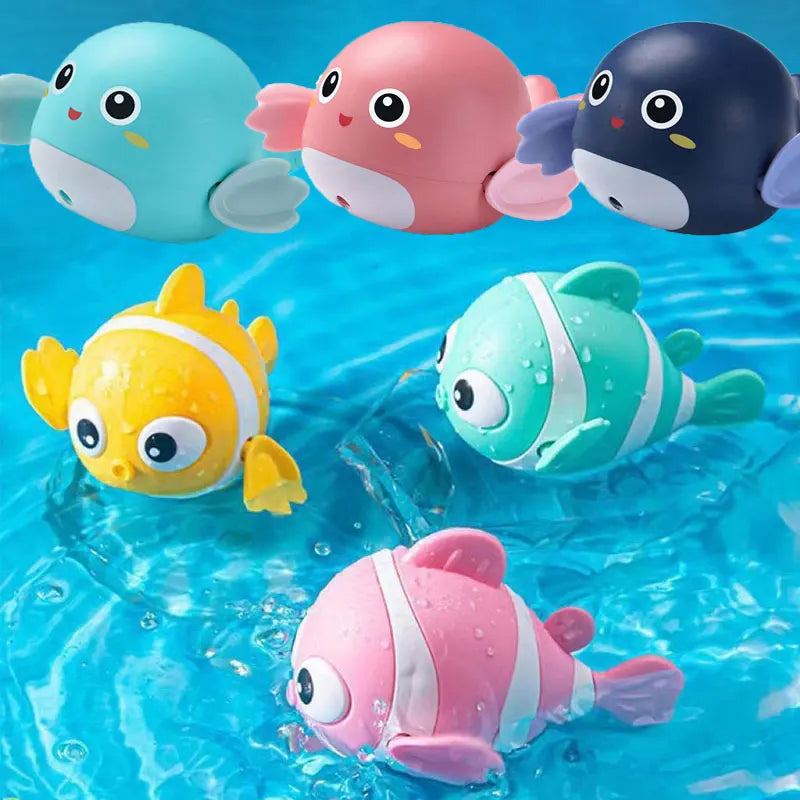 Baby Dolphin Interactive Shower Bath Toy creating fun splashes in the water