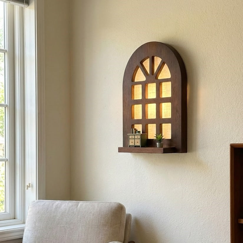 Arched window lamp as a unique gift idea for home decor lovers