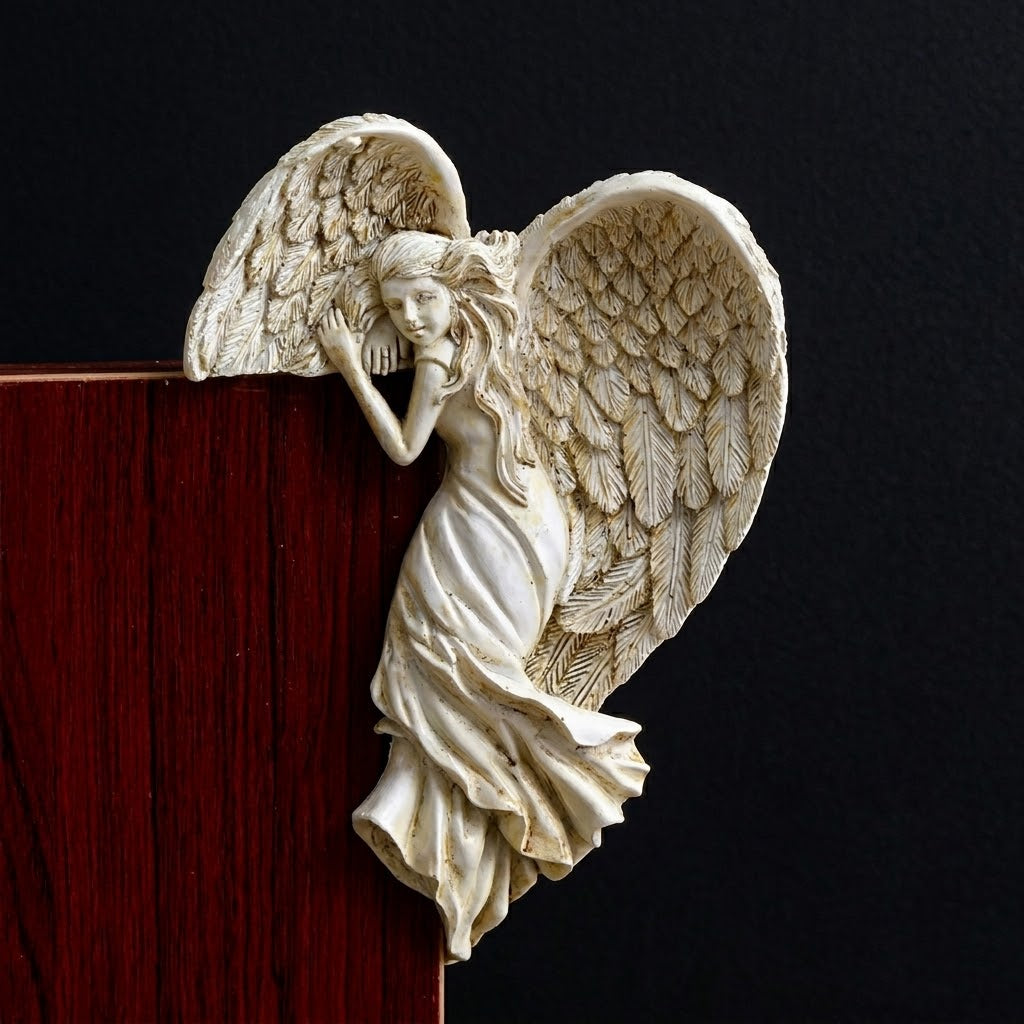 Close-up detail of the Angel Door Frame Decor unique gift idea