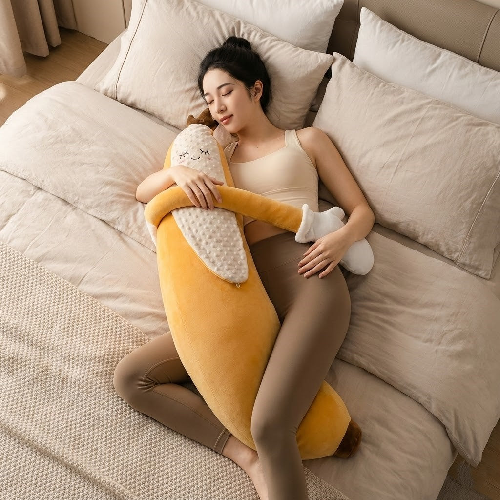 Close-up of the remote control for the Sleep Buddy Relaxer Hugging Pillow