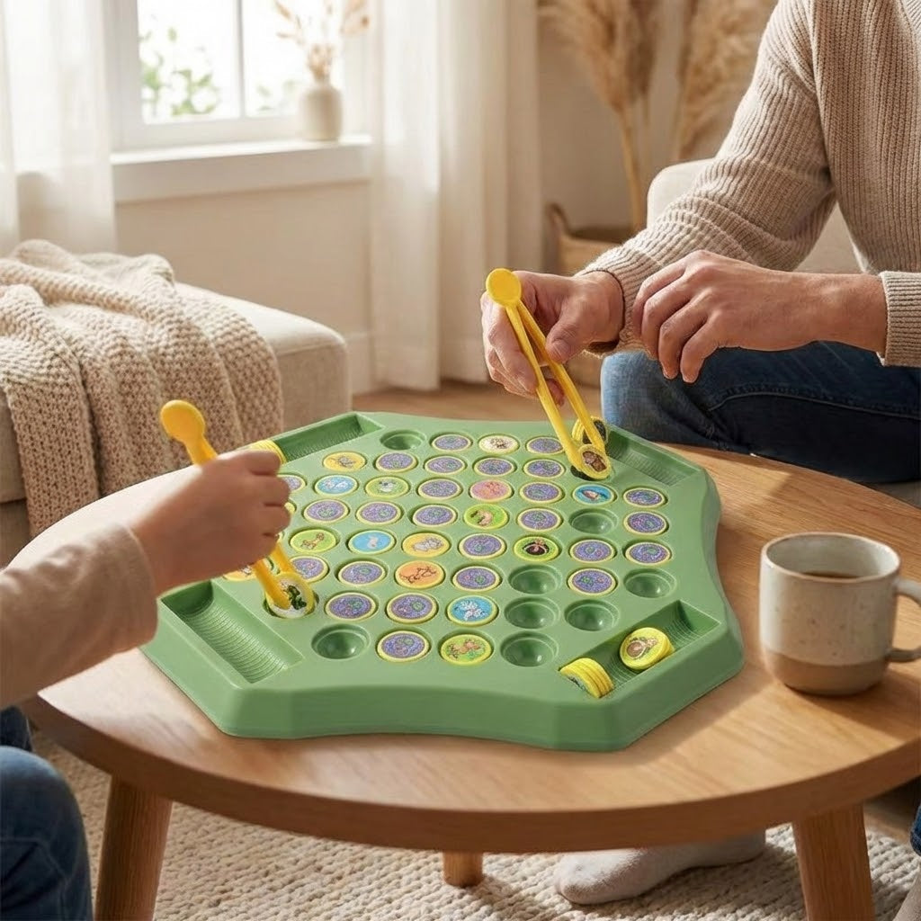 Kids enjoying the Pop Match Strategy Pattern Board Game together
