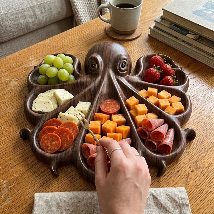 Unique gift idea for entertainers: the octopus serving board