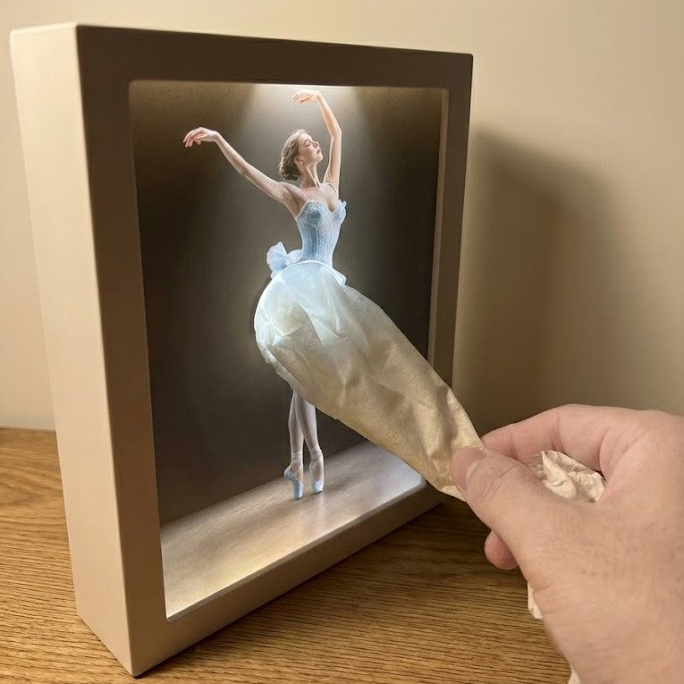 Elegant Ballet Girl Lighted Tissue Box as a unique home decor gift