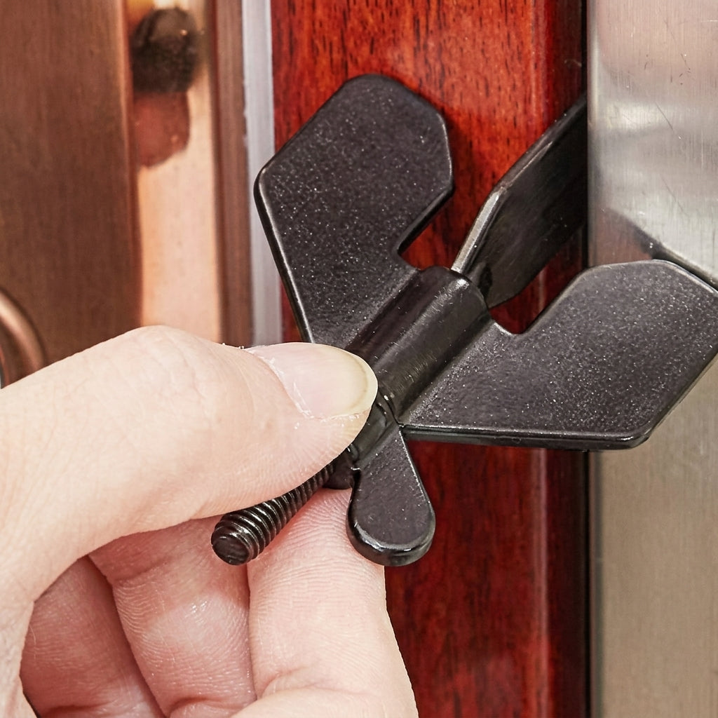 Detailed view of the Portable Travel Security Door Stopper Lock's components